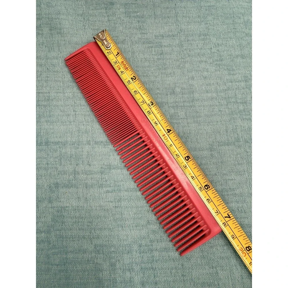 Vintage Conair Hair dressing Comb Red 7